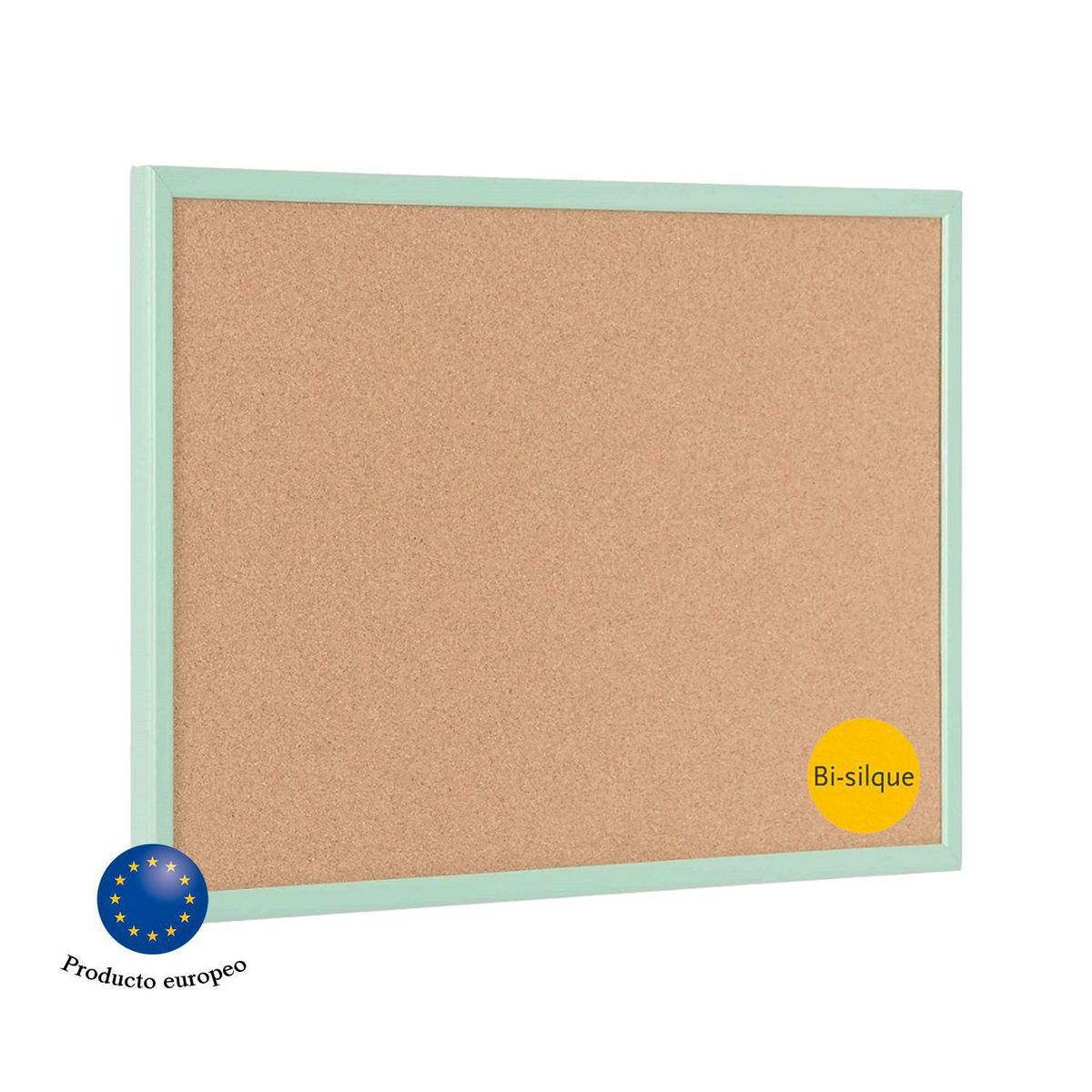 BI SILQUE - Pizarra Corcho 60x40 Mdf Pastel Verde Bi-silque