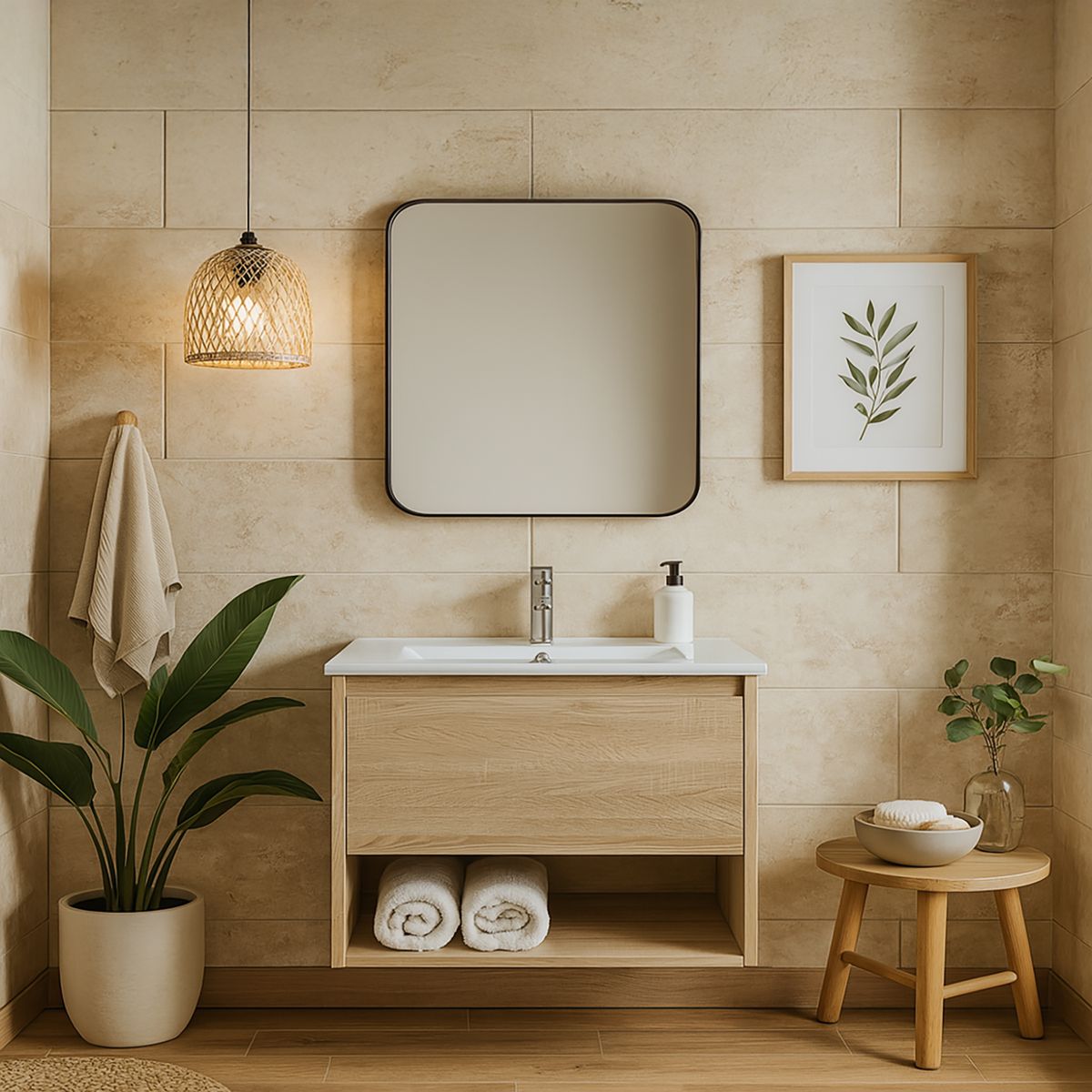 DUSCHY - Mueble siri box loza 75x45 ds31 1 cajon