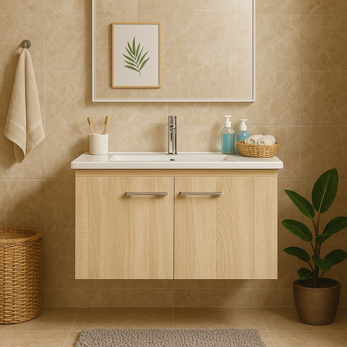 DUSCHY - Mueble ebba loza 75x45 ds31 2 puertas