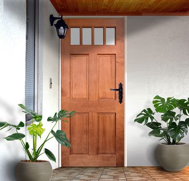 Puerta 4 Vidrios Sidora Castao