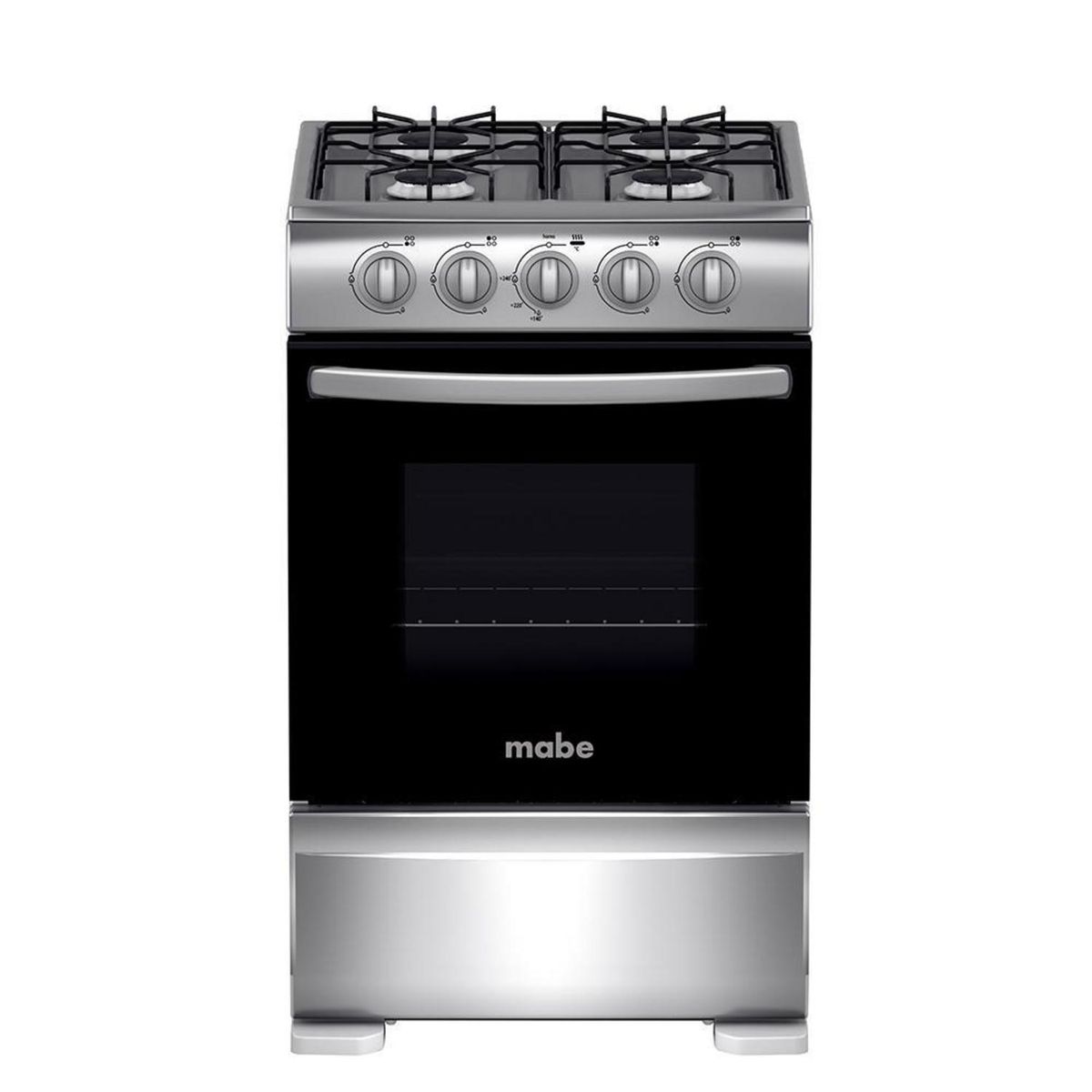 MABE - Cocina a Gas 4 Platos Acero Inox CMC20AXX-1