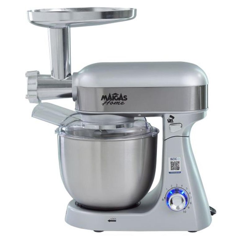 Batidora 5 litros + molino de carne silver