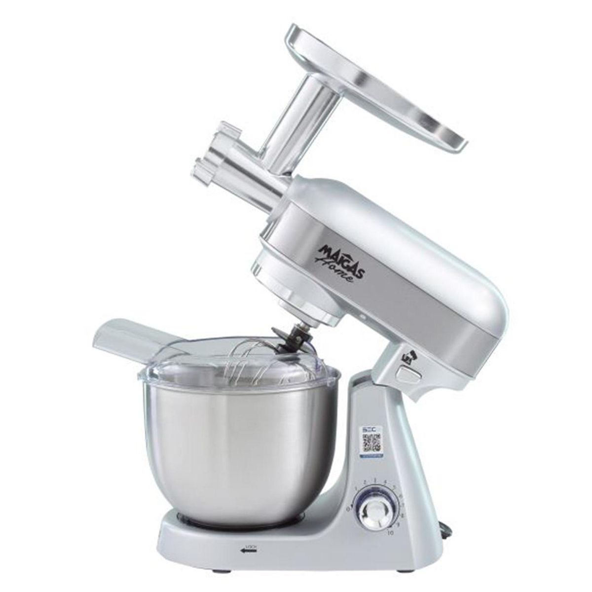 MAIGAS - Batidora 5 litros + molino de carne silver
