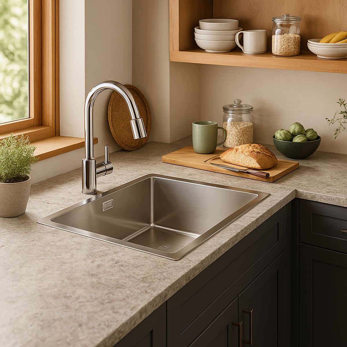 TEKA - Lavaplatos 1 Cubeta(s) 44x20x44 cm Acero inoxidable