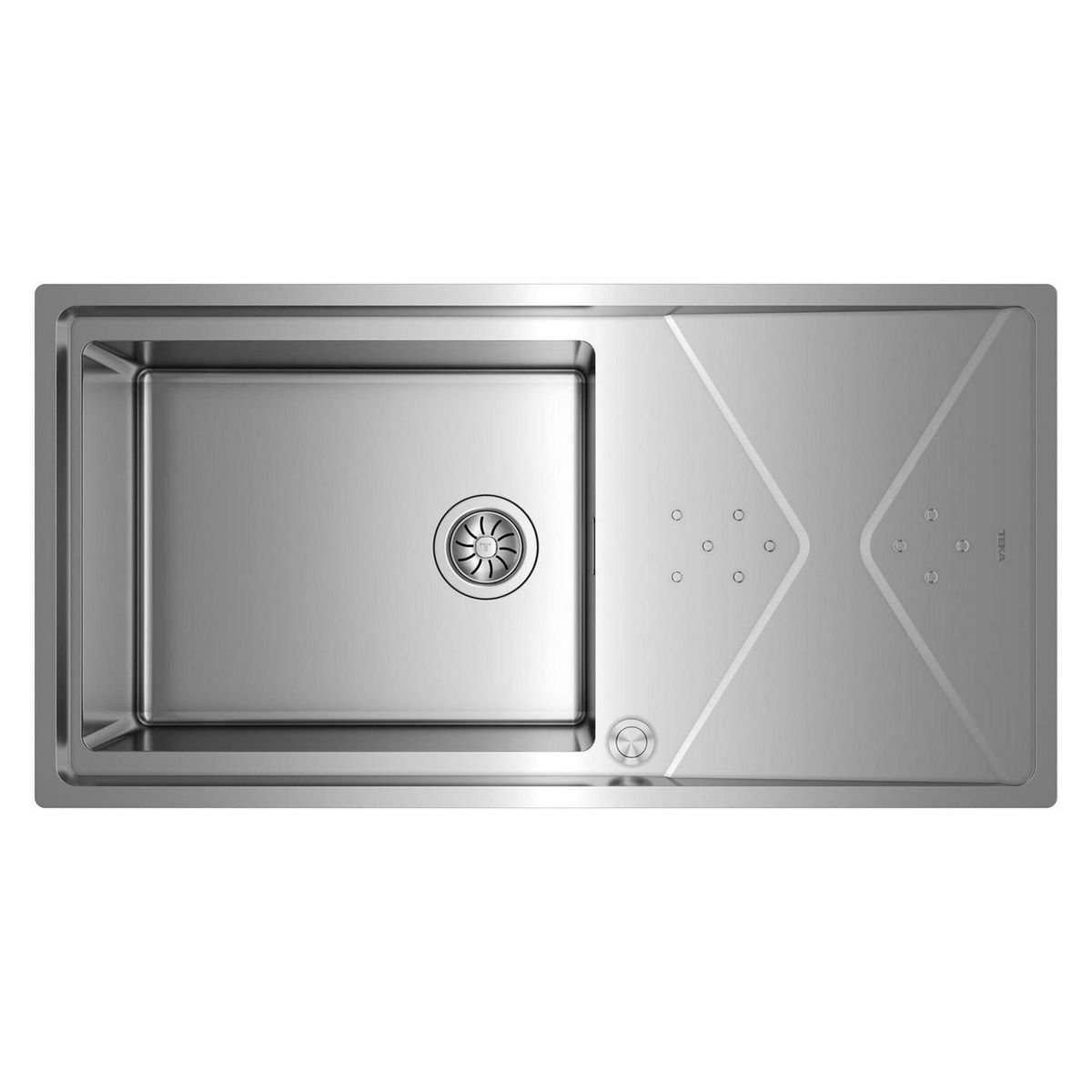 TEKA - Lavaplatos 1 Cubeta(s) 98.4x21x50.4 cm Acero inoxidable