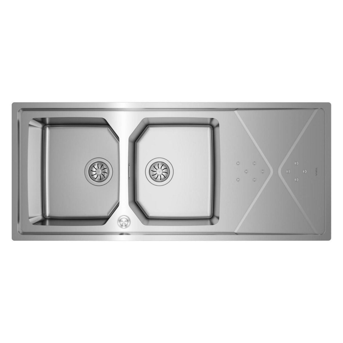 TEKA - Lavaplatos 2 Cubeta(s) 116.4x21x50.4 cm Acero inoxidable