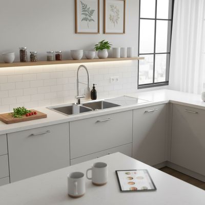 Imagen 2 del producto Lavaplatos 2 Cubeta(s) 116.4x21x50.4 cm Acero inoxidable