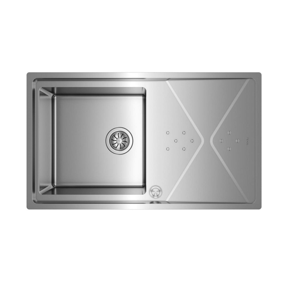 TEKA - Lavaplatos 1 Cubeta(s) 86.4x21x50.4 cm Acero inoxidable