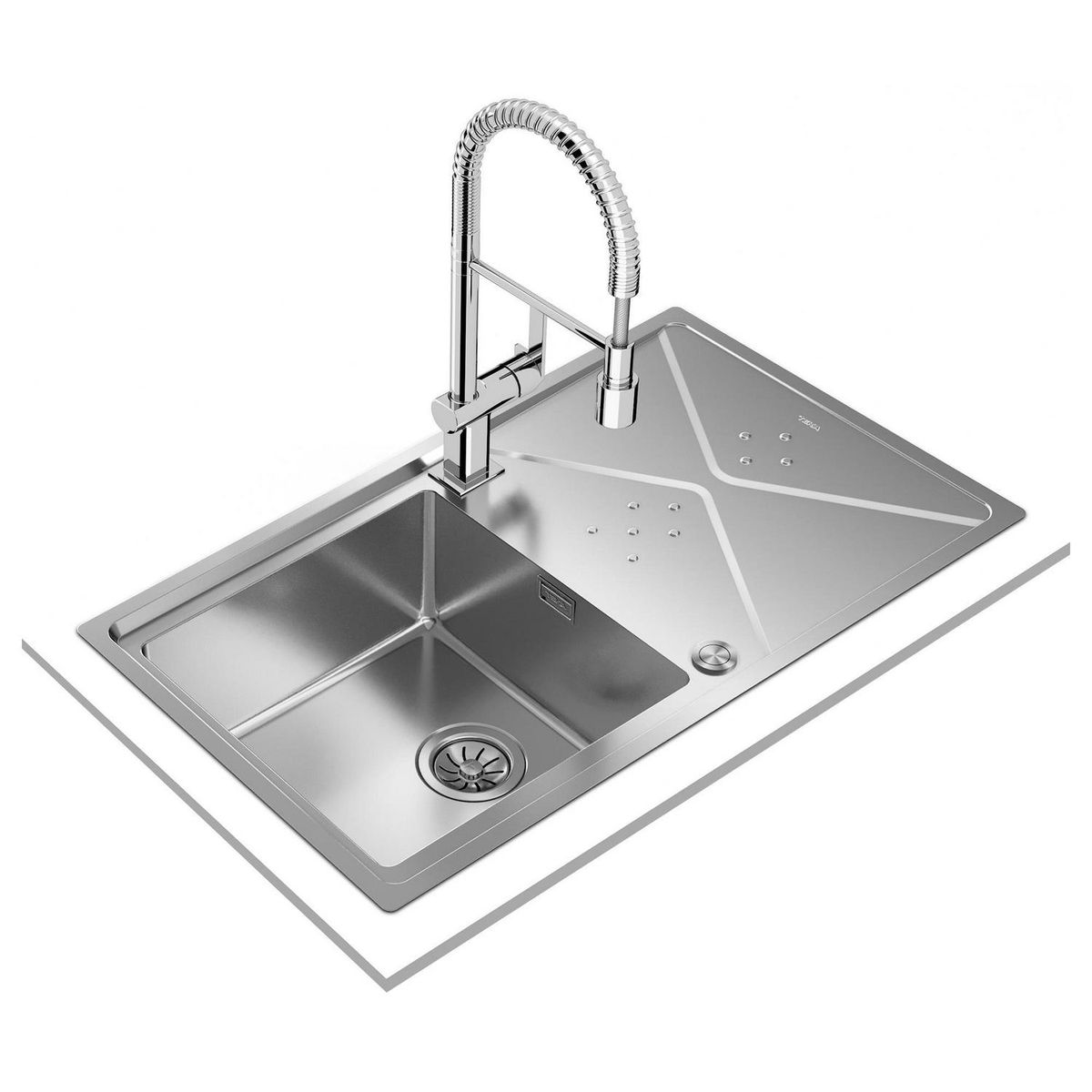 TEKA - Lavaplatos 1 Cubeta(s) 86.4x21x50.4 cm Acero inoxidable