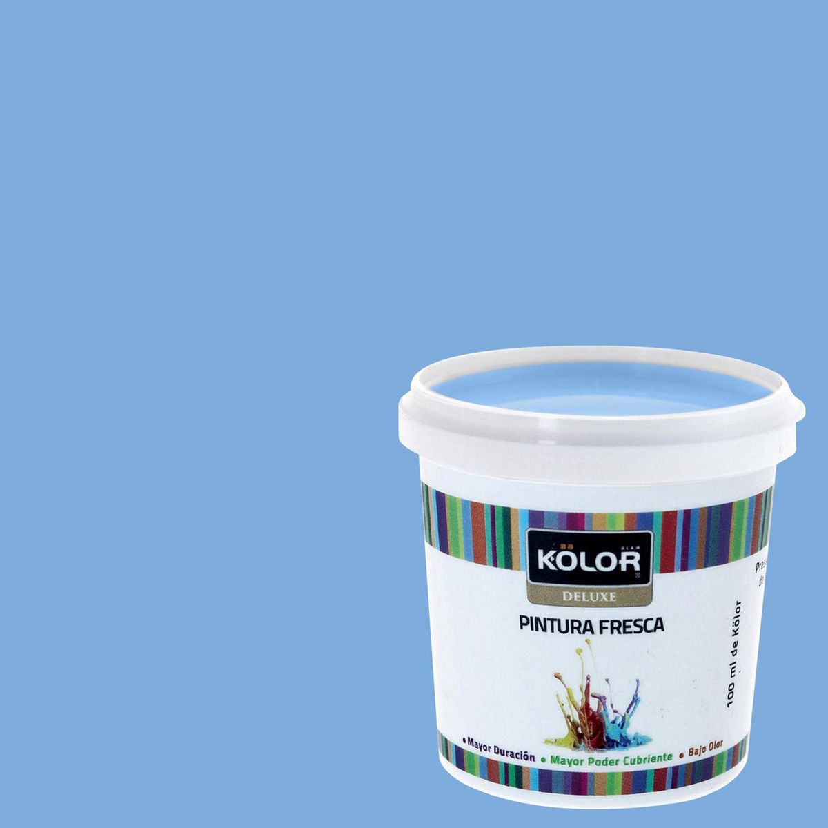 KOLOR - Muestra Color Frasco (plástico/vidrio) 100 ml Mate Azul Malta 