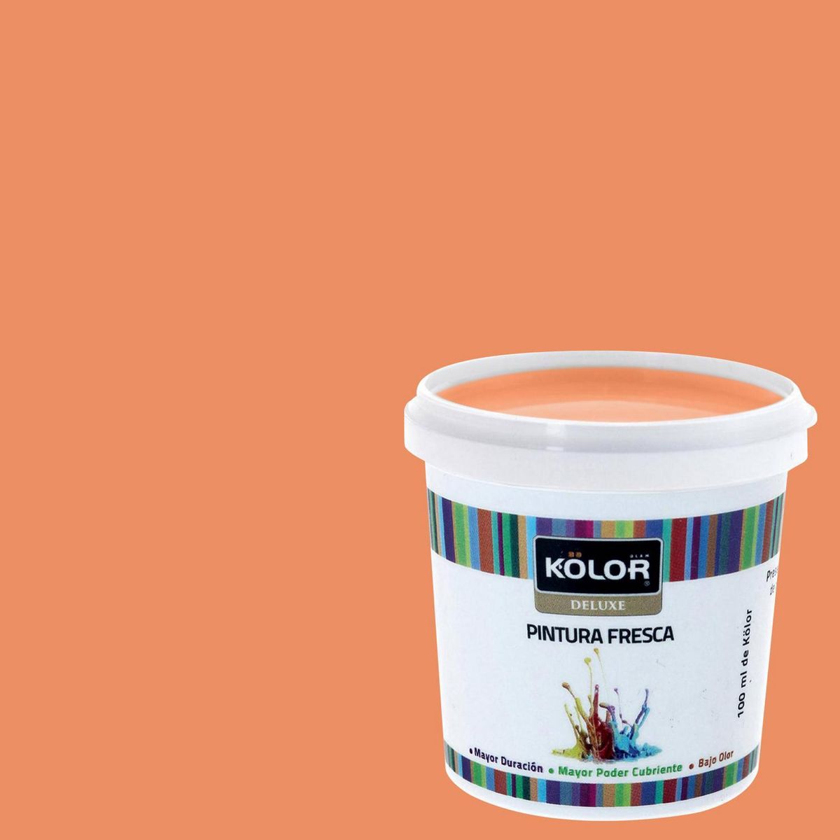 KOLOR - Muestra Color 0.1 l Mate Naranjo Zimbabwe