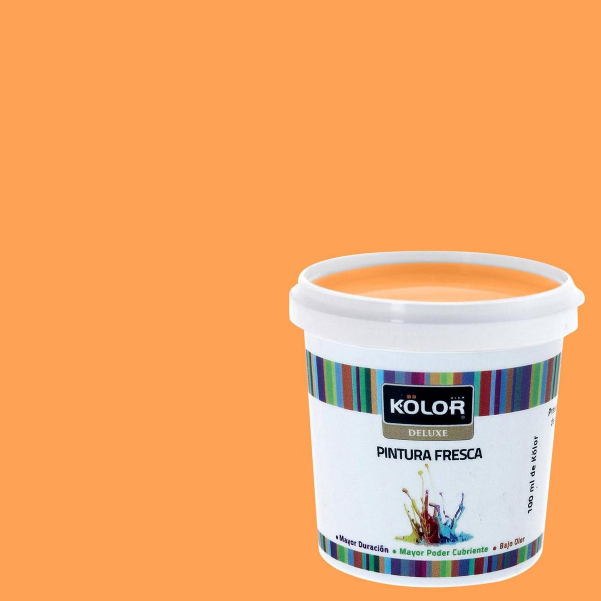 KOLOR - Muestra Color 0.1 l Mate Naranjo Ottawa