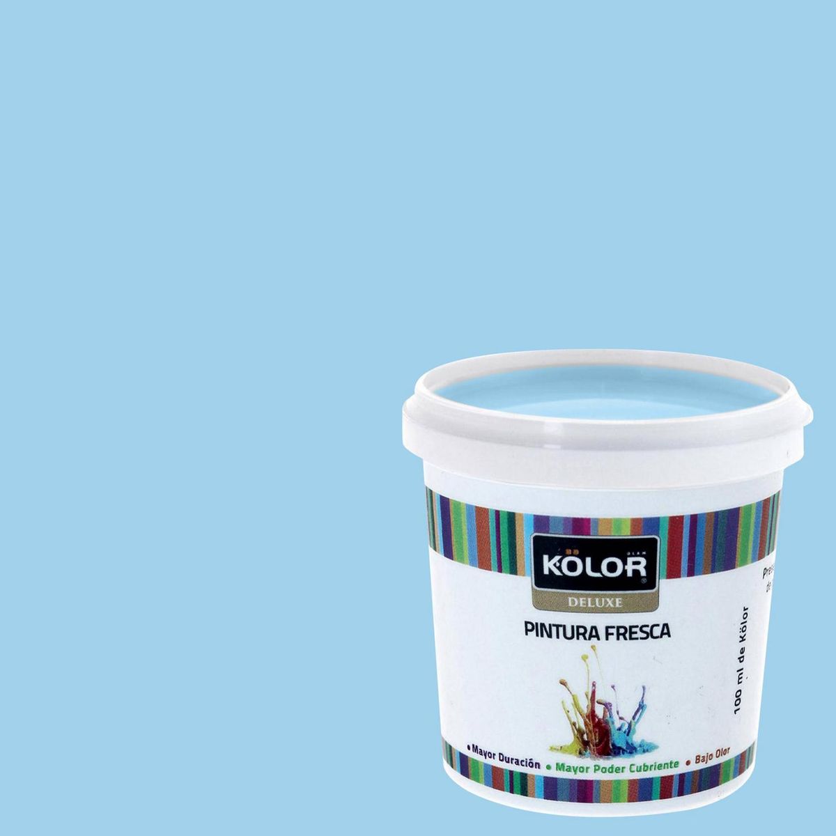 KOLOR - Muestra Color Frasco (plástico/vidrio) 100 ml Mate Azul Romblon 