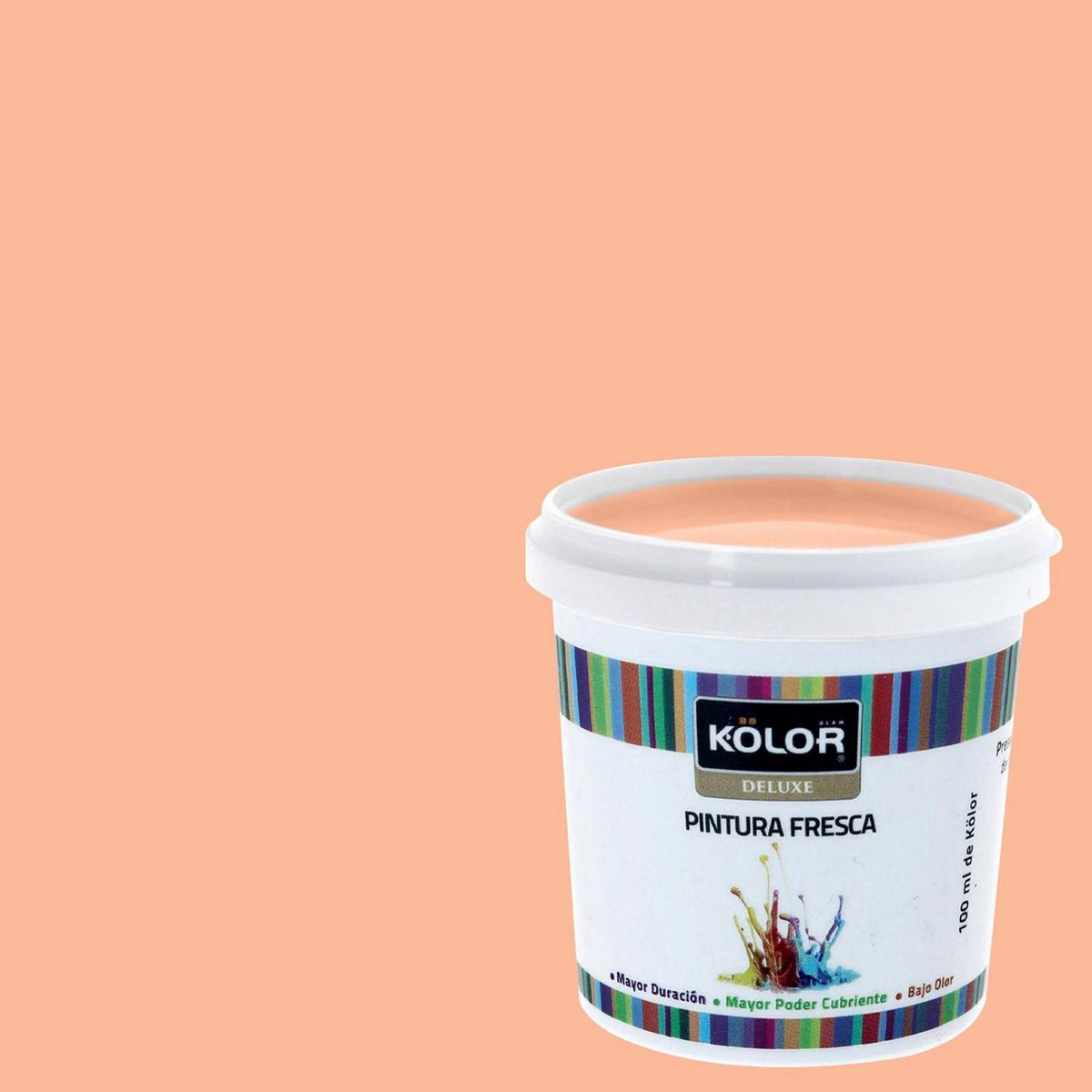 KOLOR - Muestra Color 0.1 l Mate Naranjo Brindisi