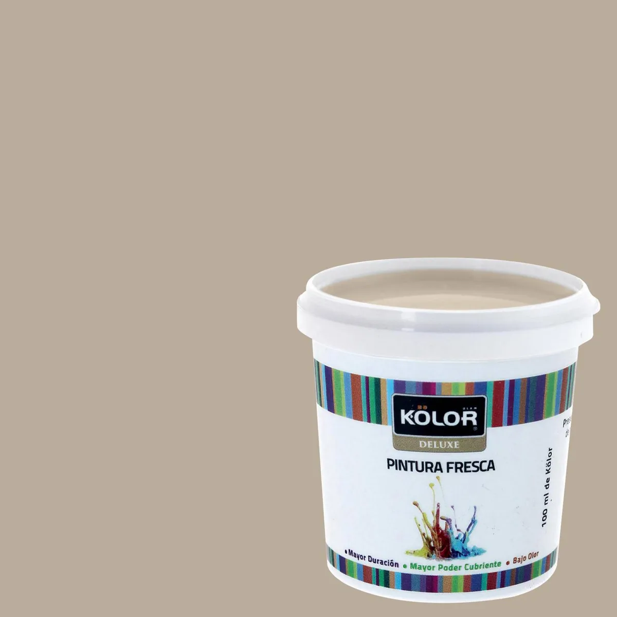 KOLOR - Muestra Color Frasco (plástico/vidrio) 100 ml Mate Gris Oruro 