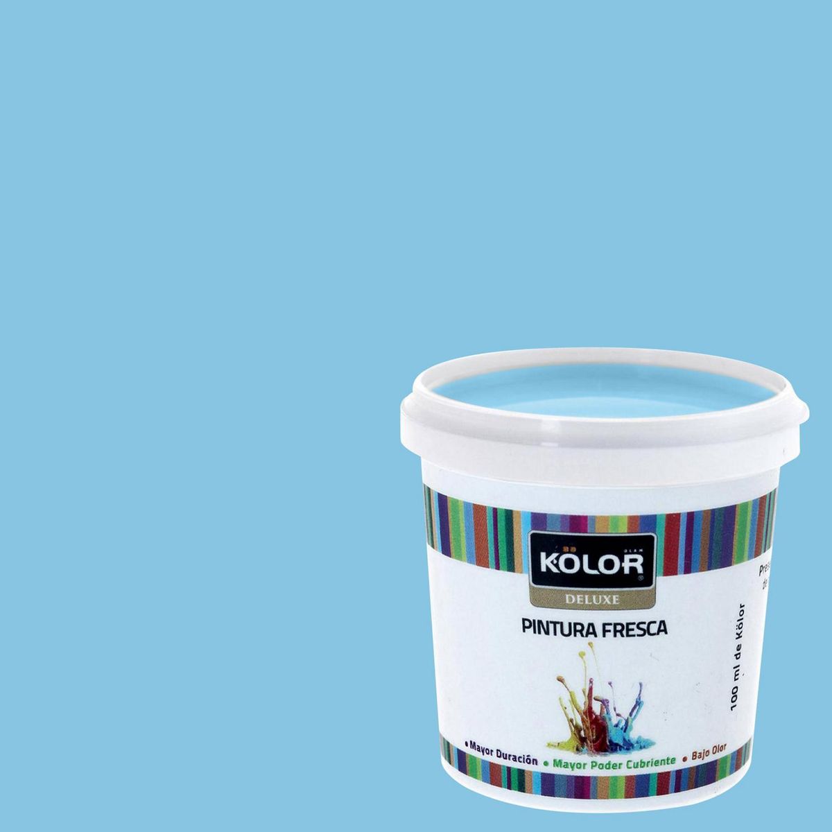 KOLOR - Muestra Color Frasco (plástico/vidrio) 100 ml Mate Azul Etawah 