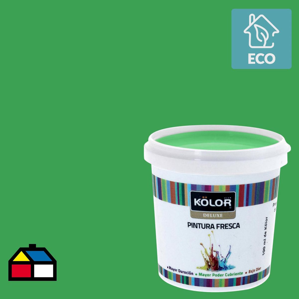 KOLOR - Muestra Color Frasco (plástico/vidrio) 100 ml Mate Verde Kercem 