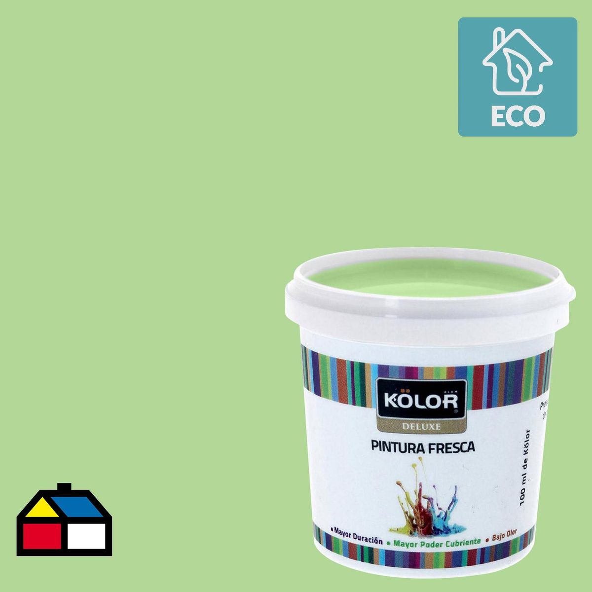 KOLOR - Muestra Color Frasco (plástico/vidrio) 100 ml Mate Verde Unalaska 