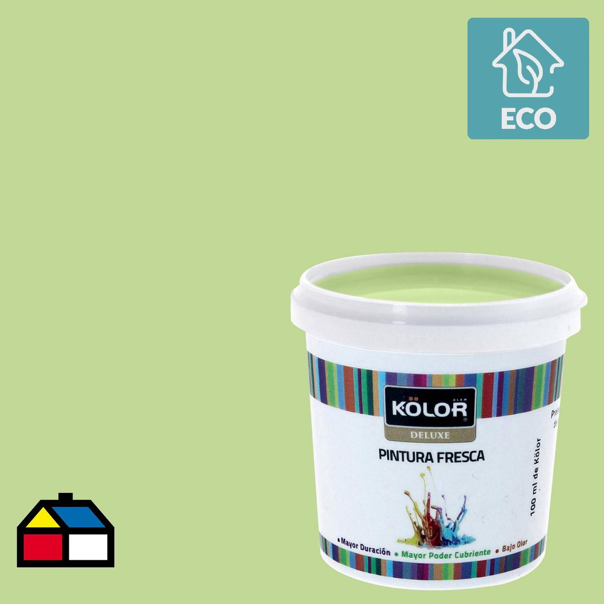 KOLOR - Muestra Color Frasco (plástico/vidrio) 100 ml Mate Verde Olang 