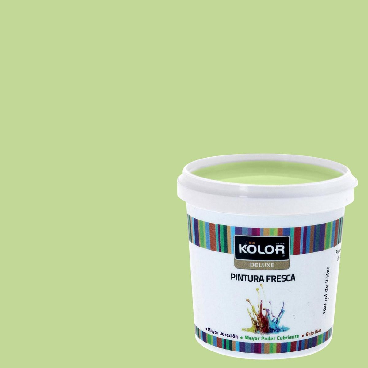 KOLOR - Muestra Color Frasco (plástico/vidrio) 100 ml Mate Verde Olang 