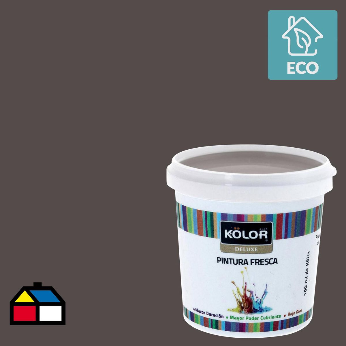 KOLOR - Muestra Color Frasco (plástico/vidrio) 100 ml Mate Gris Tarapaca 