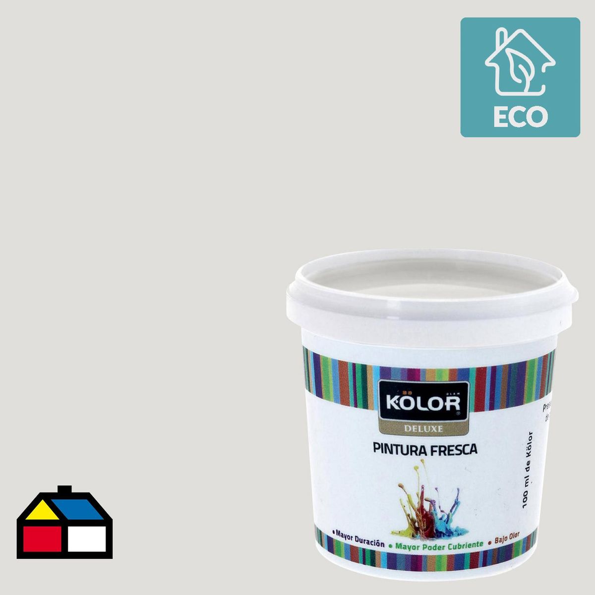 KOLOR - Muestra Color Frasco (plástico/vidrio) 100 ml Mate Gris Aysen 