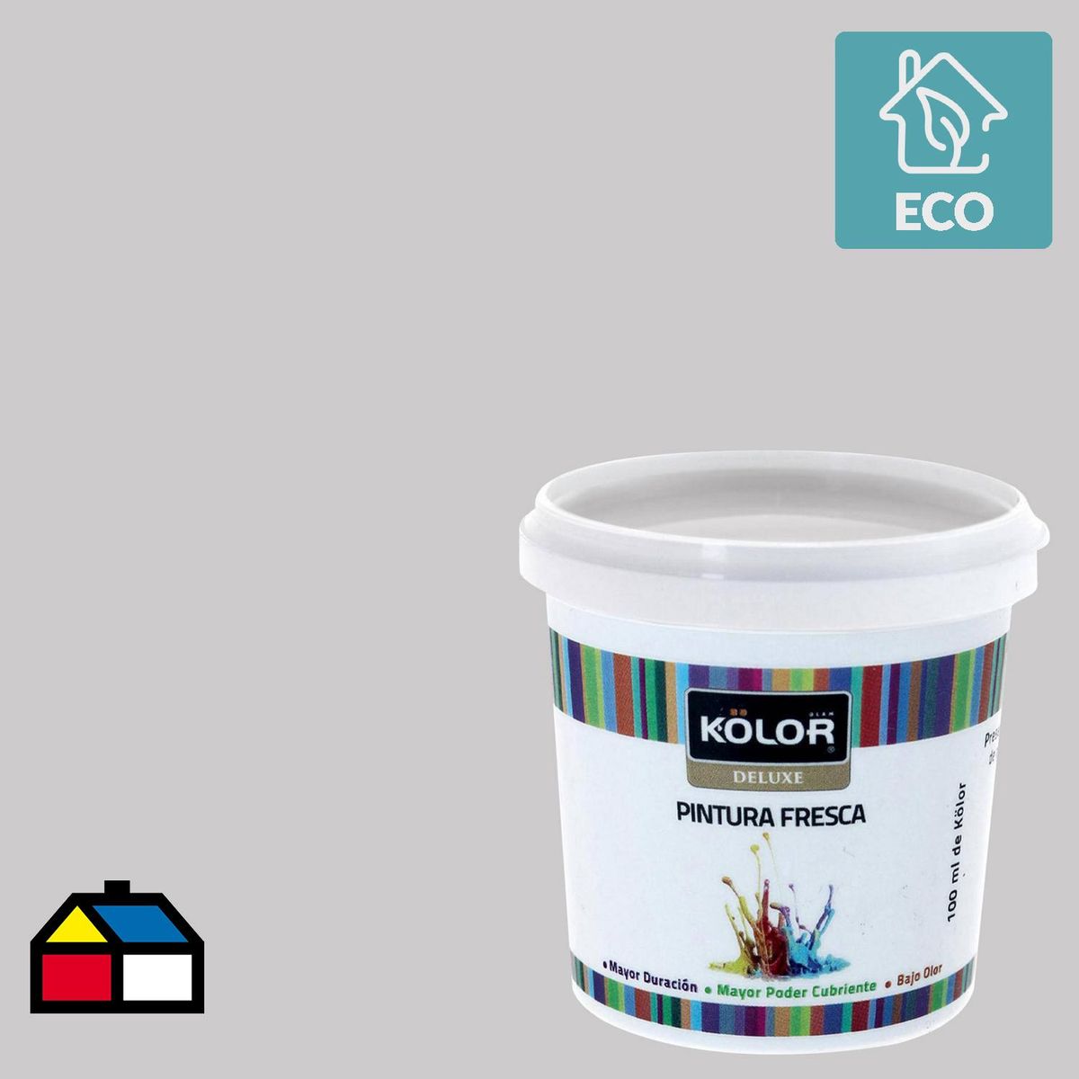 KOLOR - Muestra Color Frasco (plástico/vidrio) 100 ml Mate Gris Coquimbo 