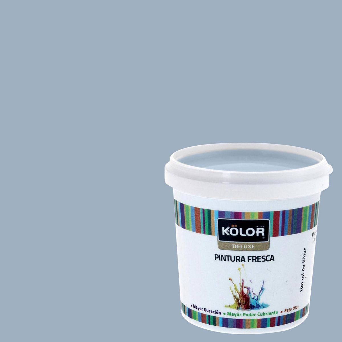 KOLOR - Muestra Color Frasco (plástico/vidrio) 100 ml Mate Azul Rampur 