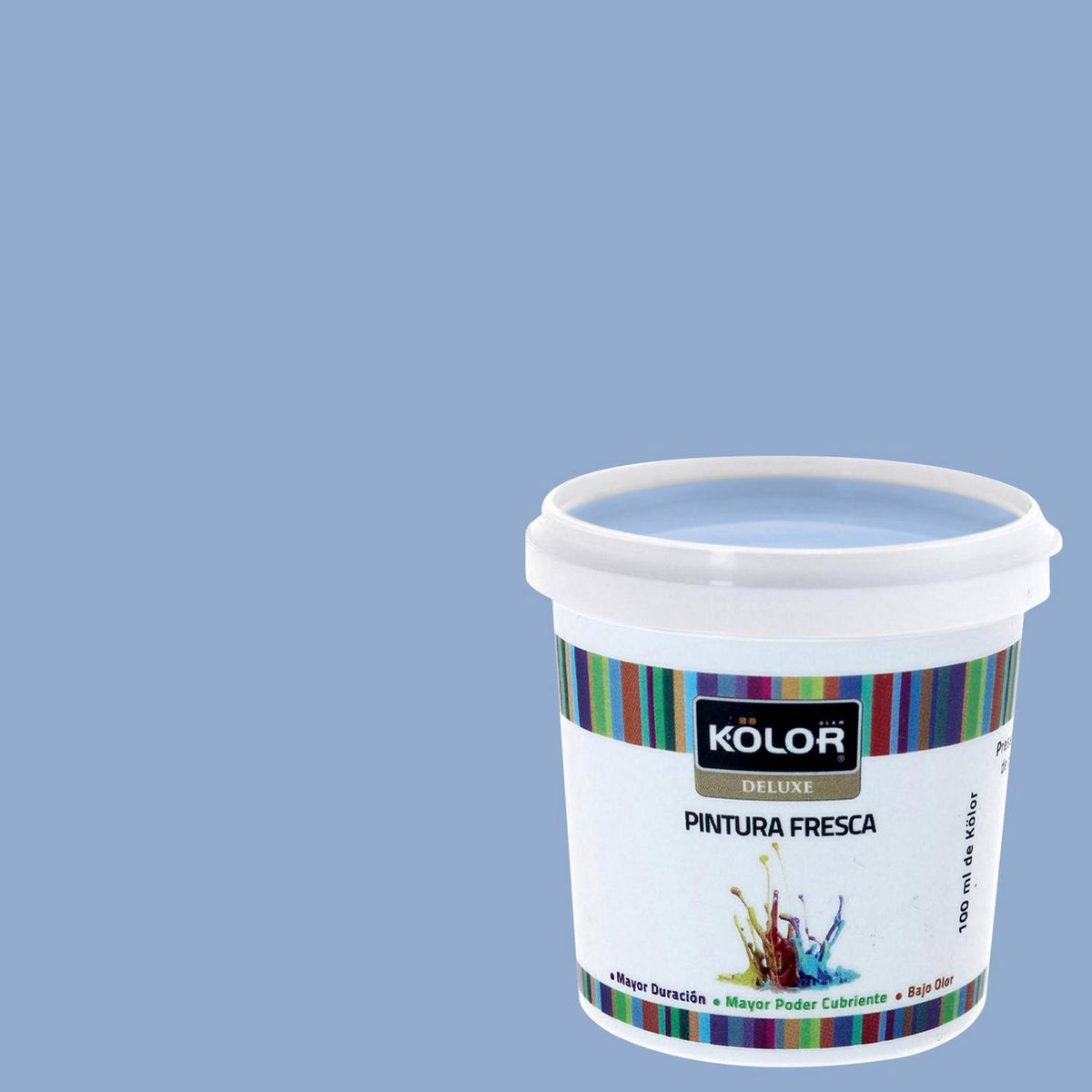 KOLOR - Muestra Color Frasco (plástico/vidrio) 100 ml Mate Azul Chisana 