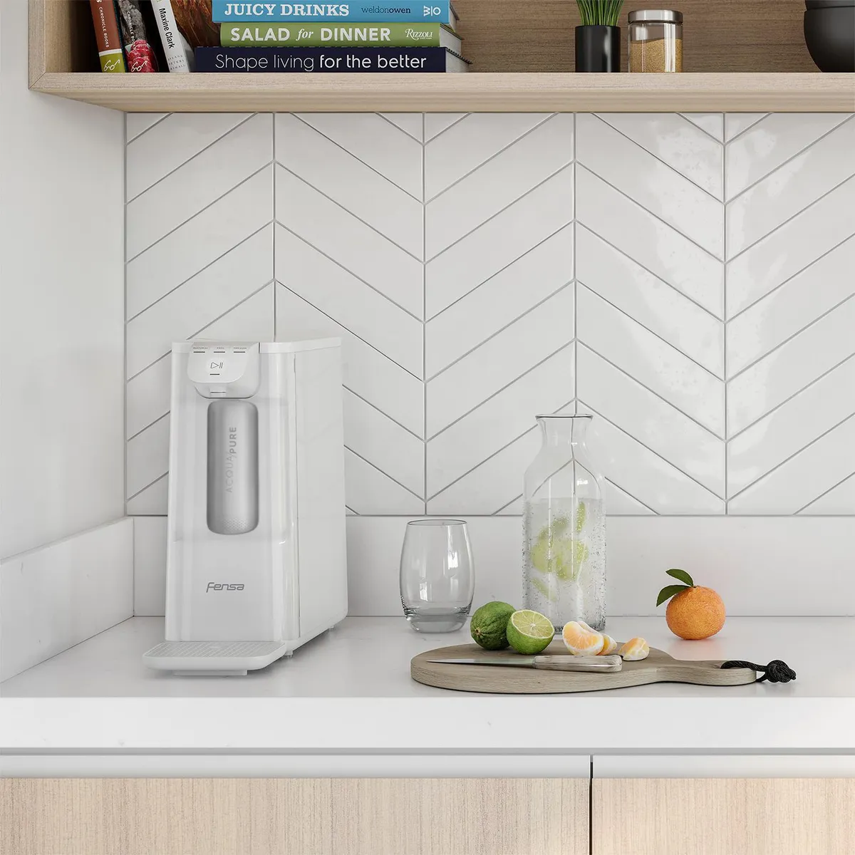 FENSA - Purificador de agua 0,8 litros blanco