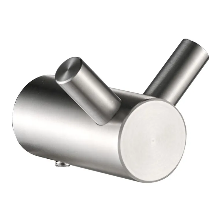 Percha home doble acero inox terminación brushed