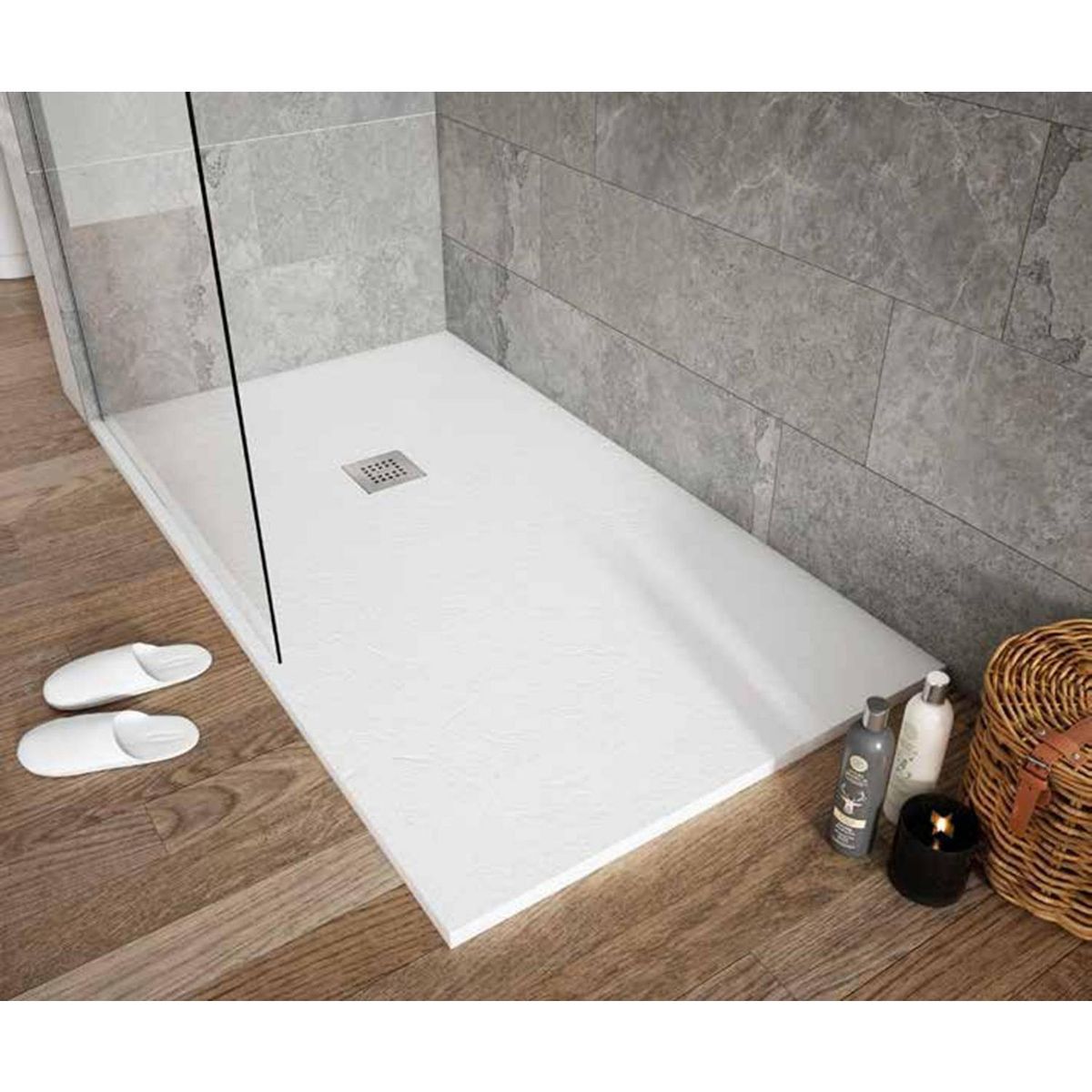 TEKA STROHM - Plato ducha Inca 120x90 blanco- resina