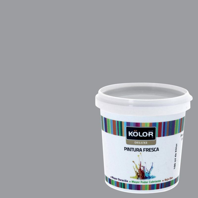 KOLOR - Muestra Color Frasco (plástico/vidrio) 100 ml Mate Gris Cauca 