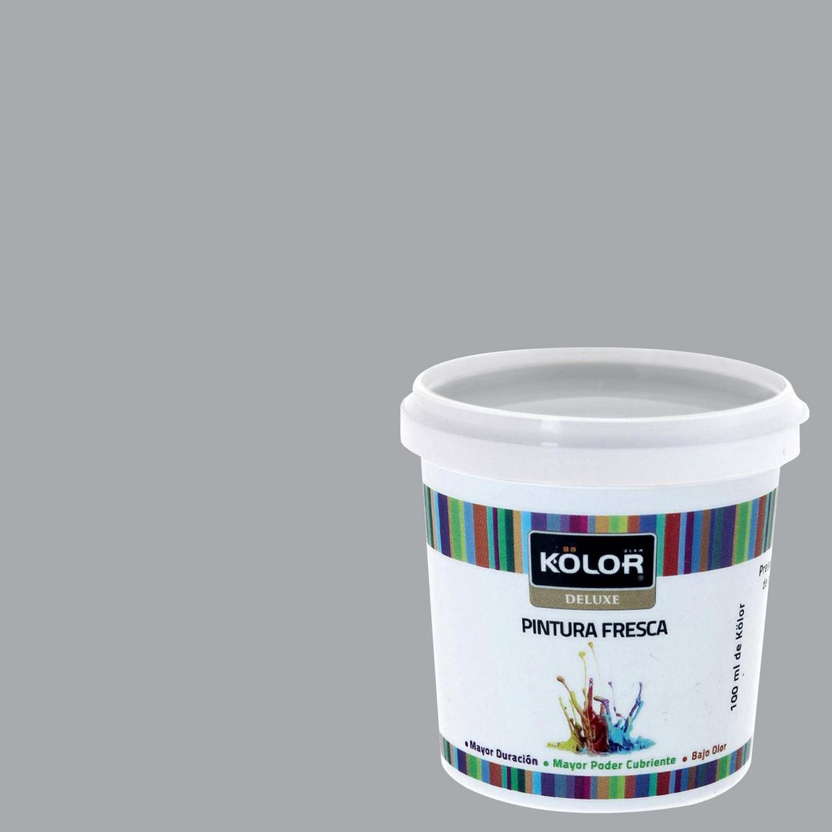 KOLOR - Muestra Color Frasco (plástico/vidrio) 100 ml Mate Gris Soledad 