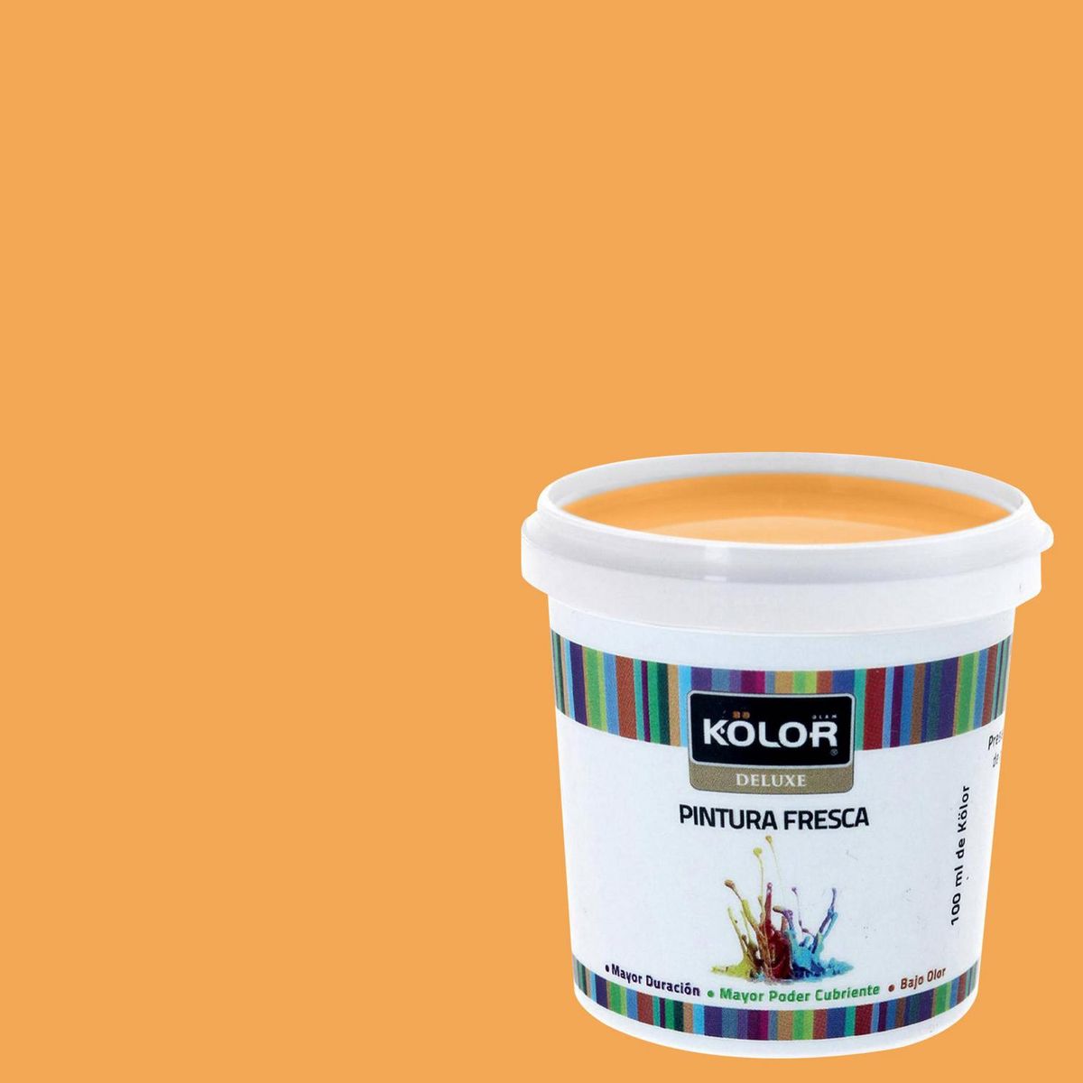 KOLOR - Muestra Color 0.1 l Mate Naranjo Bissau