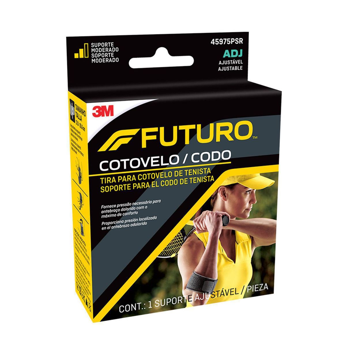 FUTURO - Soporte De Codo Ajustable Negro