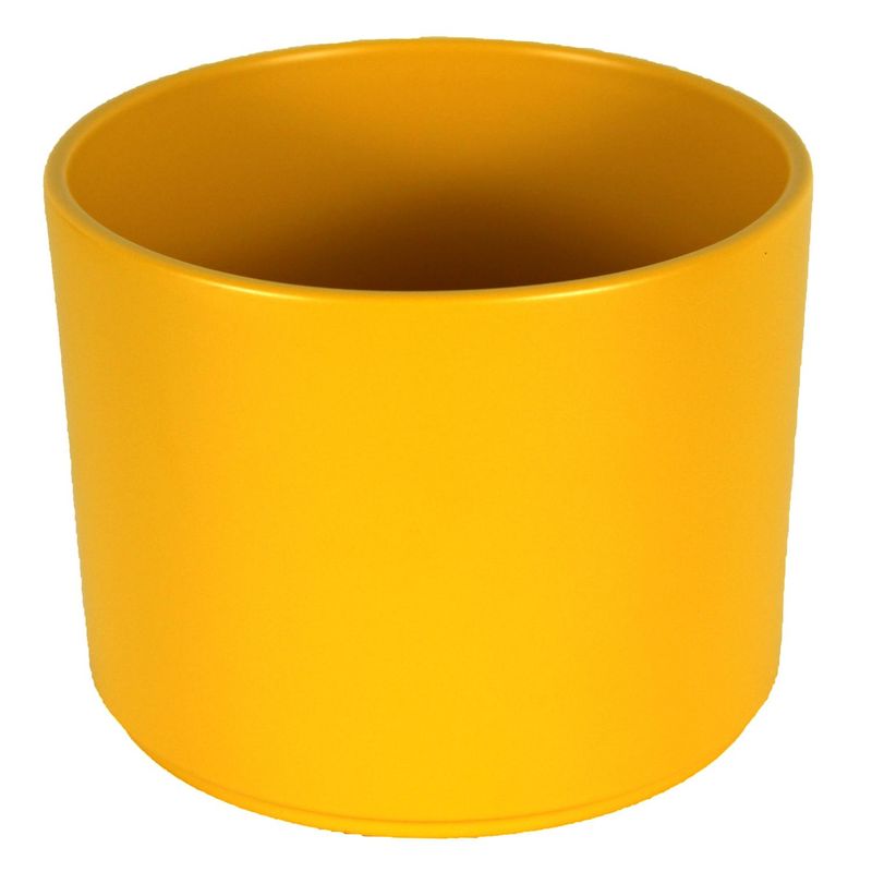 JAPI - Macetero Hanover de Cerámica 11.5x8.8 Mostaza