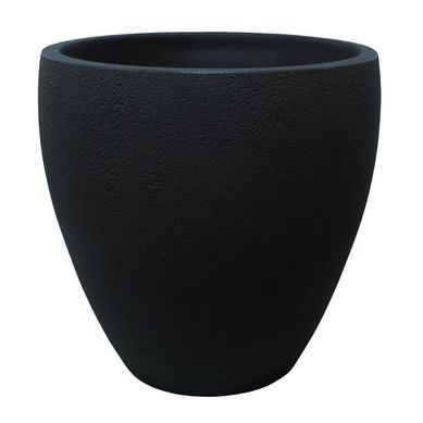 Macetero Plstico Rustic Ellipse 77x76 cm Plomo