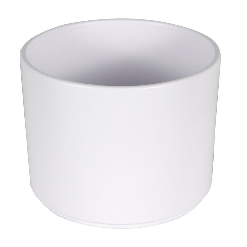 JAPI - Macetero Cerámica Hanover 14x13 cm Blanco