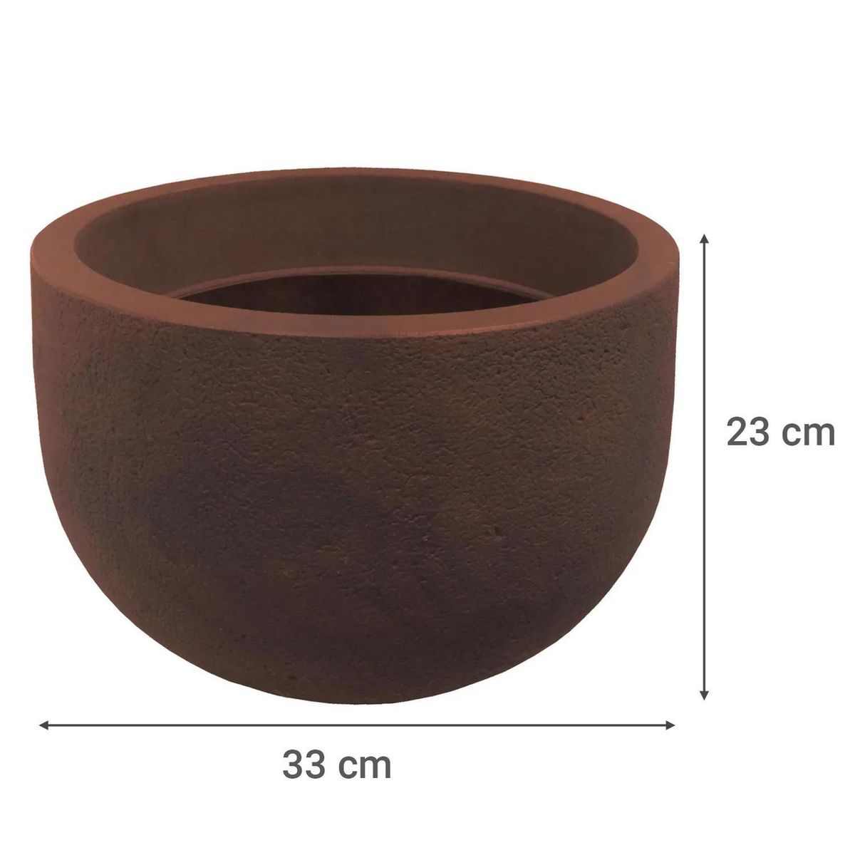 Macetero Rustic de Plástico 33x23 cm Gris, marca JAPI - Foto 2