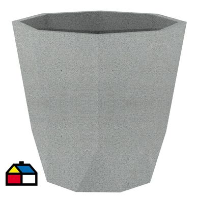 Macetero Plstico Oct 57x33 cm Cemento