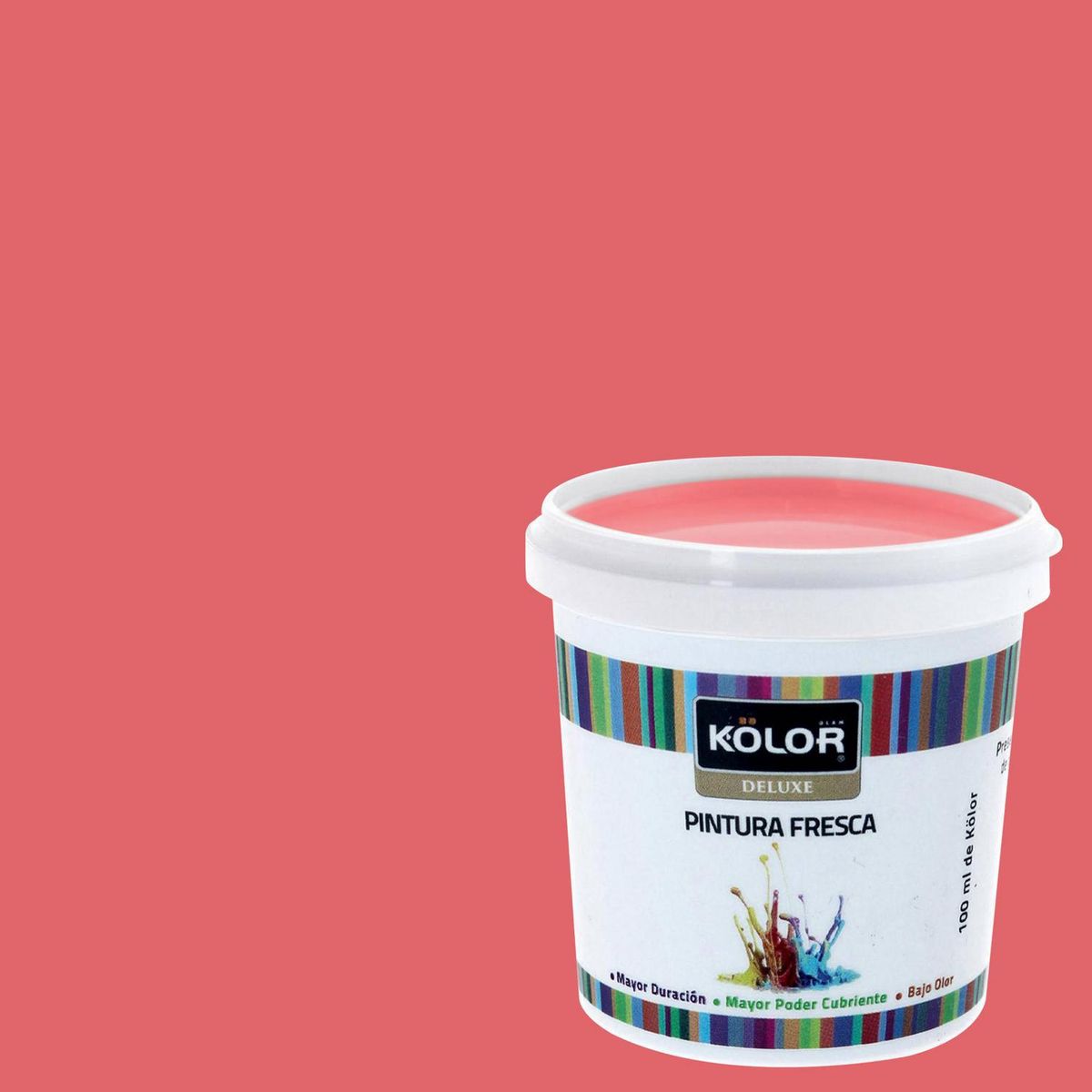 KOLOR - Muestra Color Frasco (plástico/vidrio) 0.1 l Mate Rojo Pensa 