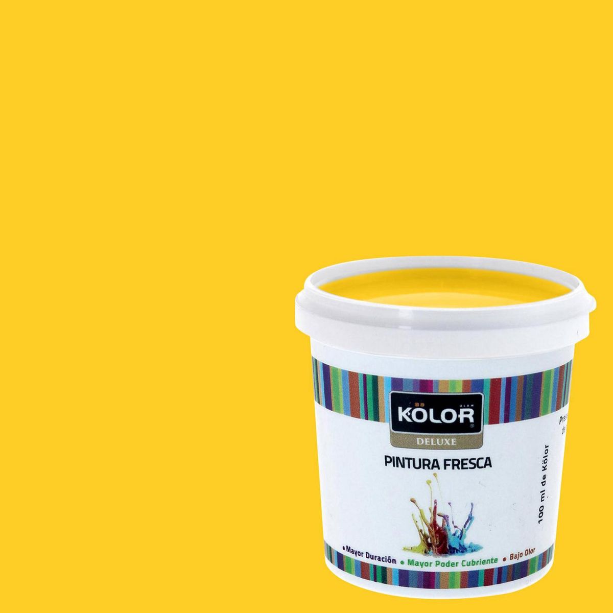 KOLOR - Muestra Color Frasco (plástico/vidrio) 100 ml Mate Amarillo Buriram 