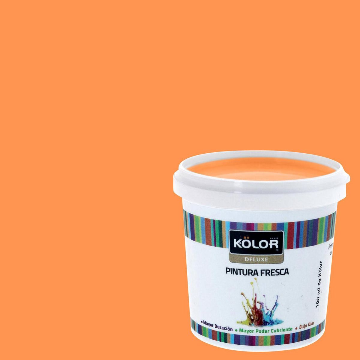 KOLOR - Muestra Color Frasco (plástico/vidrio) 0.1 l Mate Amarillo Davos 