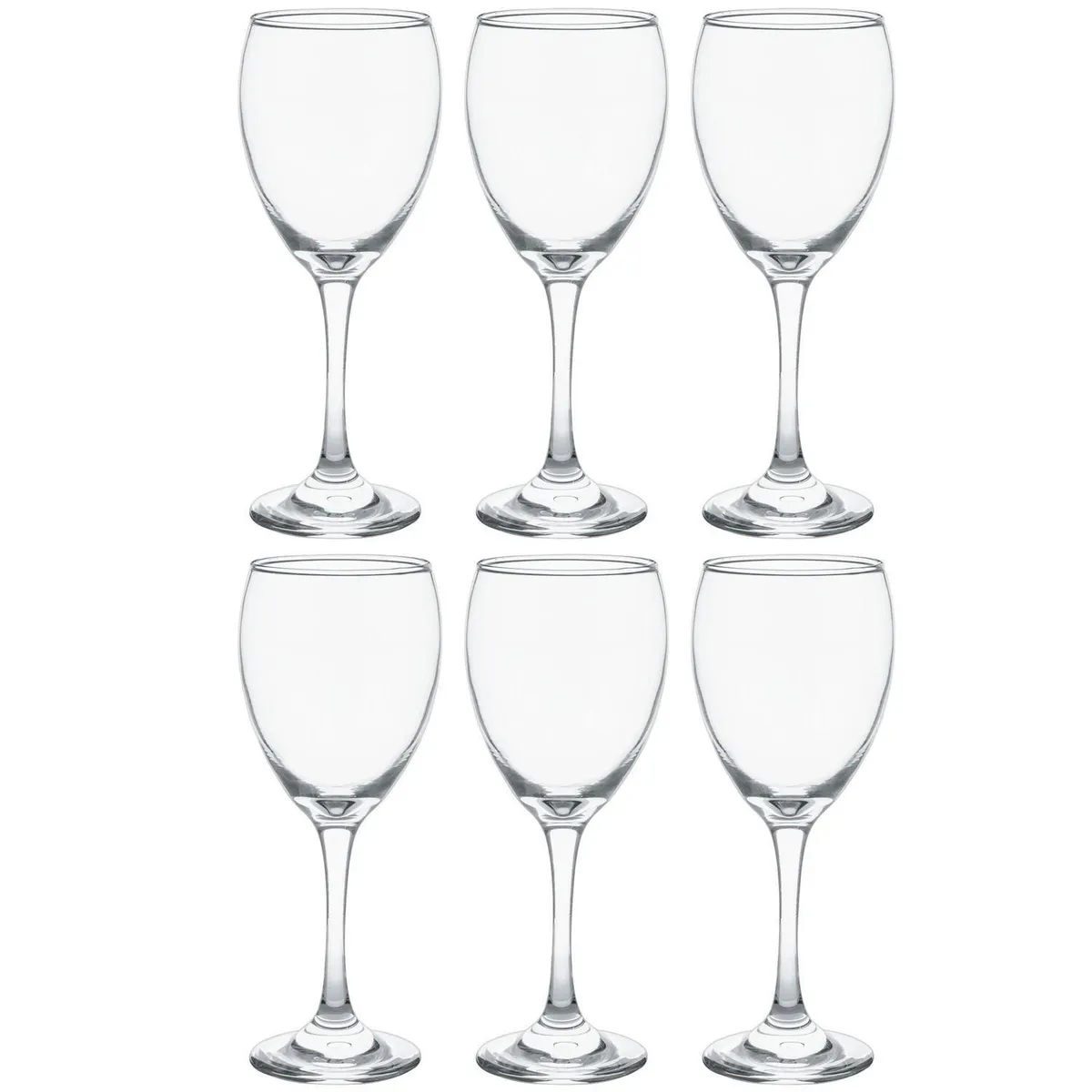 JUST HOME COLLECTION - Set 6 Copas de Vino tinto 300 ml Vidrio Transparente
