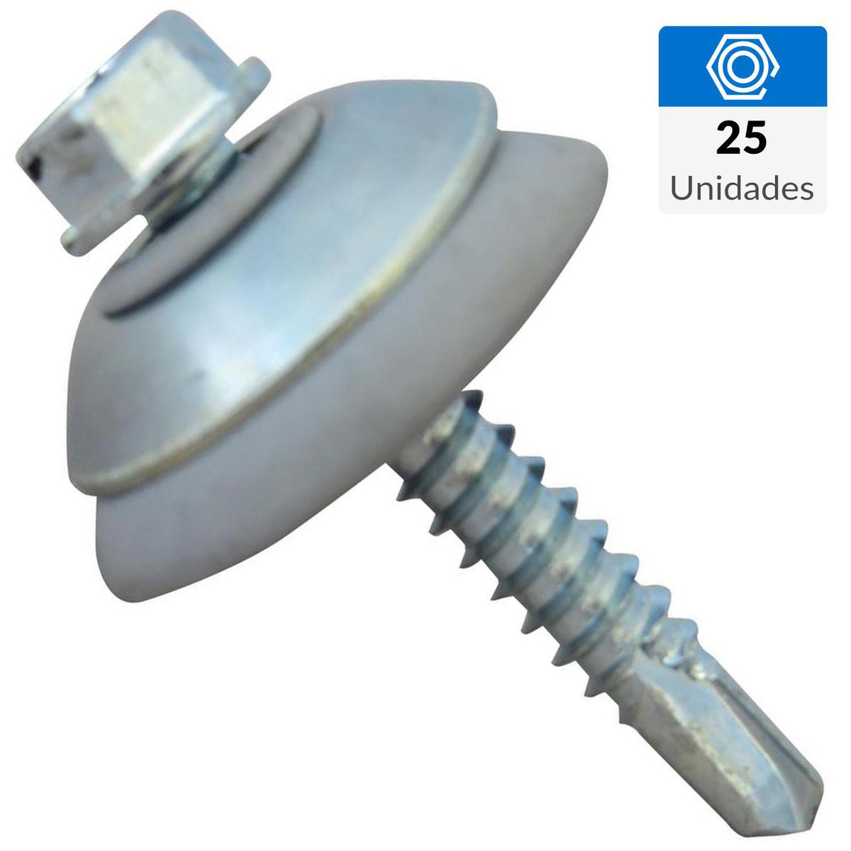 DVP - Tornillo autoperforante 1 1/2p + golilla 25 unidades