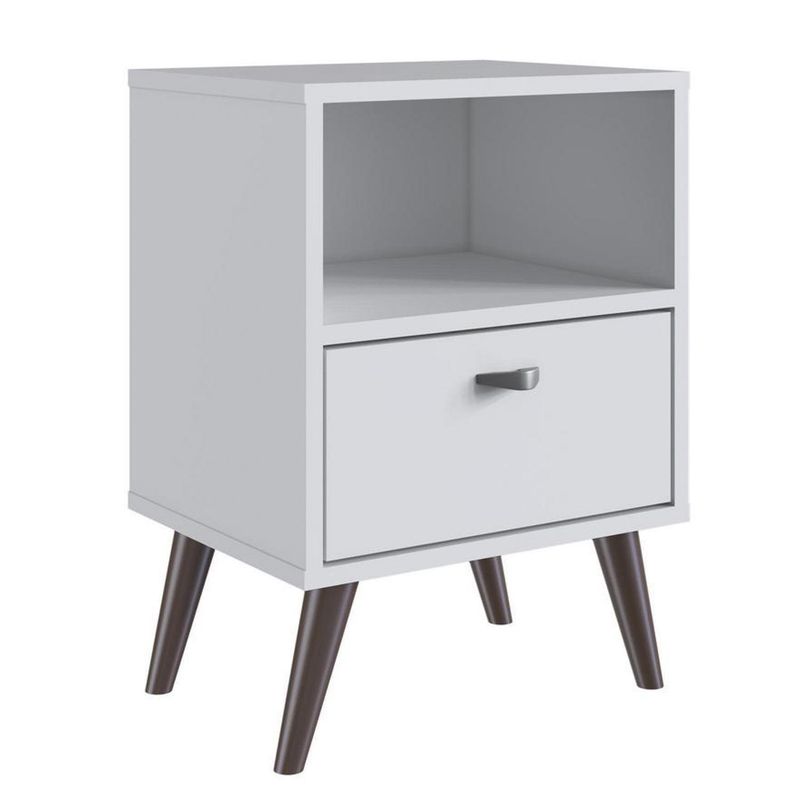 BE DESIGN - Velador 1 Cajón(es) Honey 39x54x30 cm Blanco