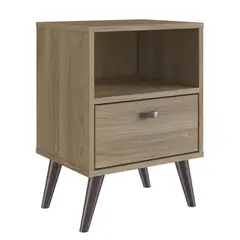 BE DESIGN - Velador 1 Cajón(es) Honey 39x54x30 cm Café