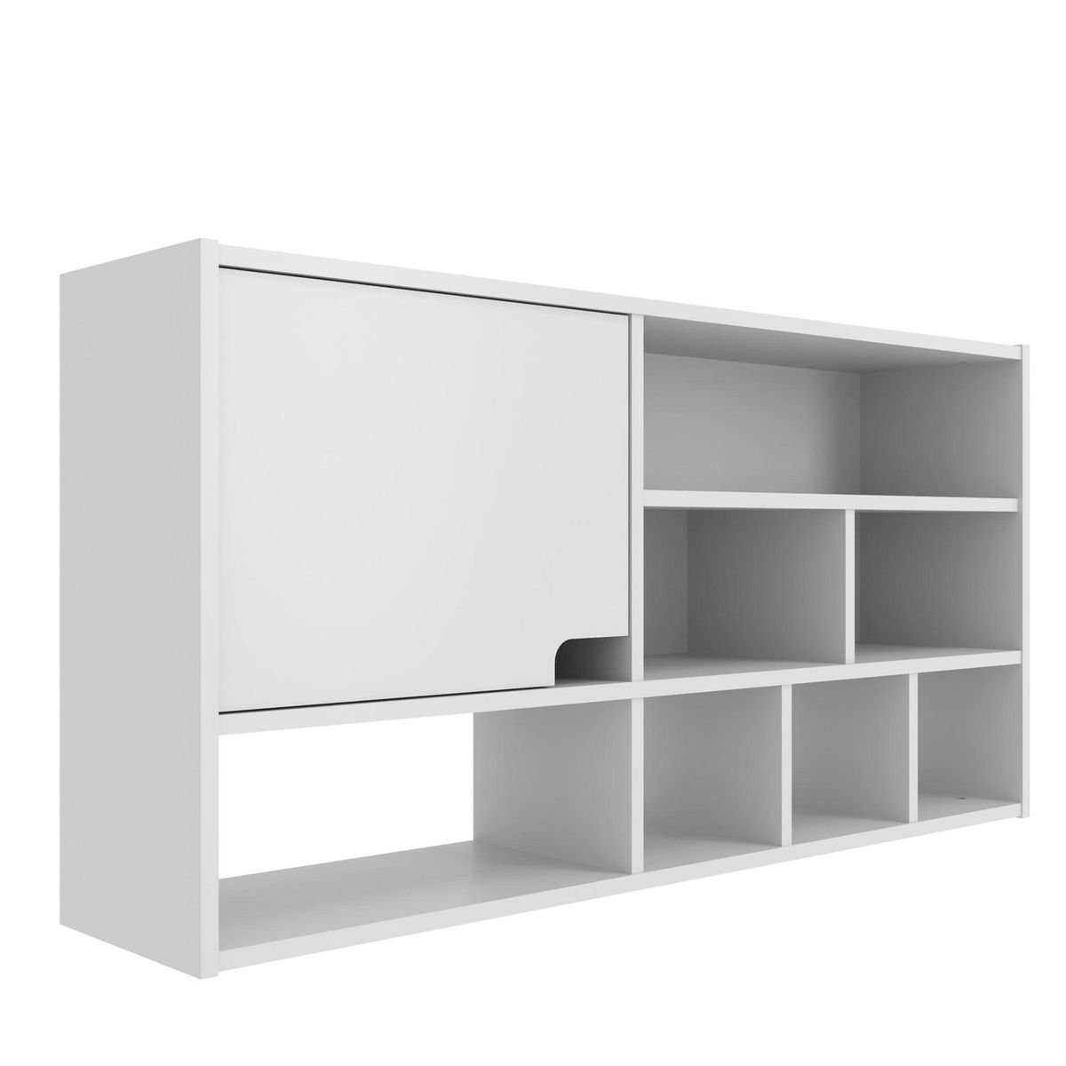 BE DESIGN - Estante Compaq MDF 9 Nivel(es) 110x55x23.5 cm Blanco
