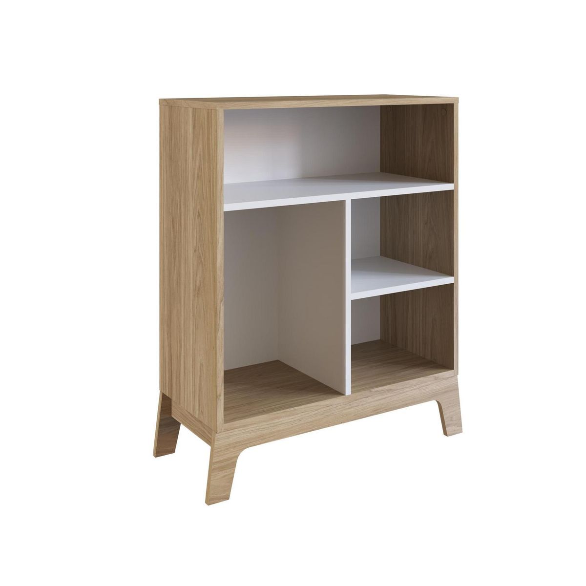 BE DESIGN - Estante Honey MDP 4 Nivel(es) 71.5x84x30 cm Café/Blanco
